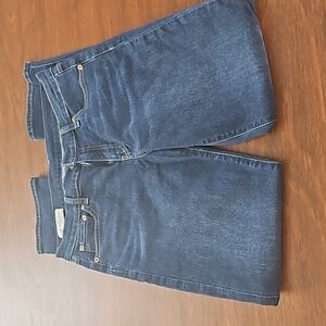 GAP classic straight mid rise dark denim